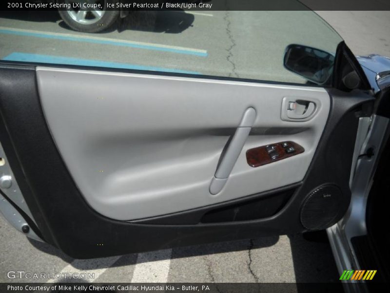 Ice Silver Pearlcoat / Black/Light Gray 2001 Chrysler Sebring LXi Coupe