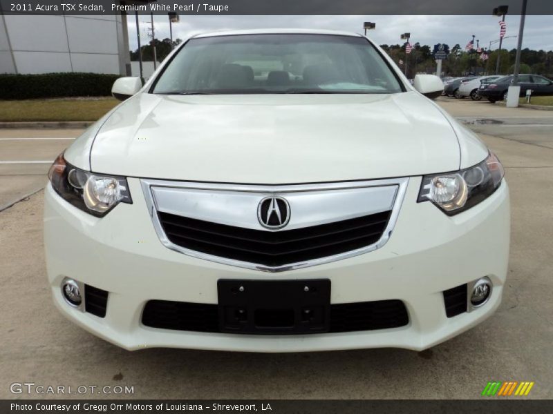 Premium White Pearl / Taupe 2011 Acura TSX Sedan