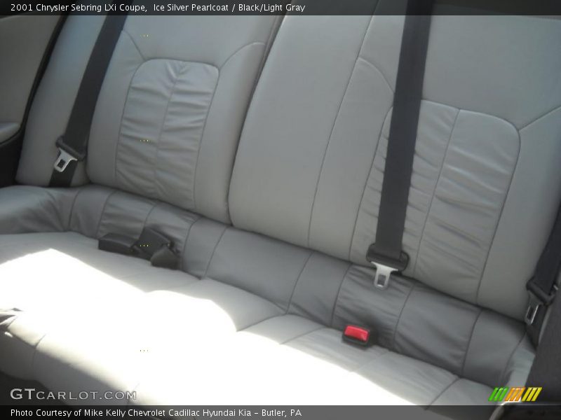 Ice Silver Pearlcoat / Black/Light Gray 2001 Chrysler Sebring LXi Coupe