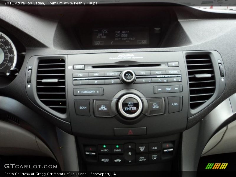 Controls of 2011 TSX Sedan