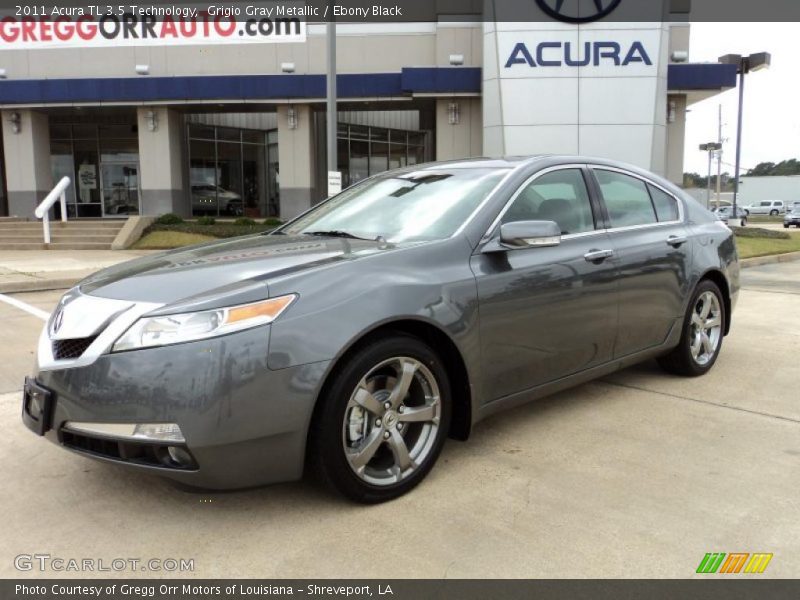 Grigio Gray Metallic / Ebony Black 2011 Acura TL 3.5 Technology