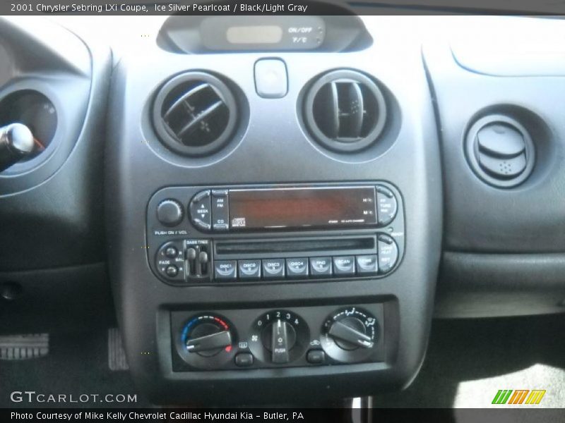 Ice Silver Pearlcoat / Black/Light Gray 2001 Chrysler Sebring LXi Coupe