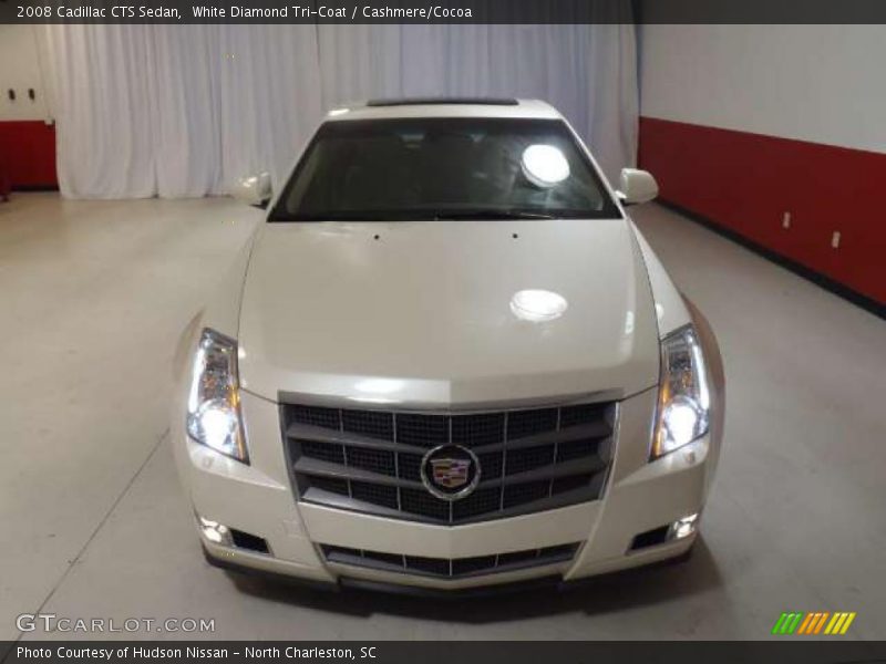 White Diamond Tri-Coat / Cashmere/Cocoa 2008 Cadillac CTS Sedan
