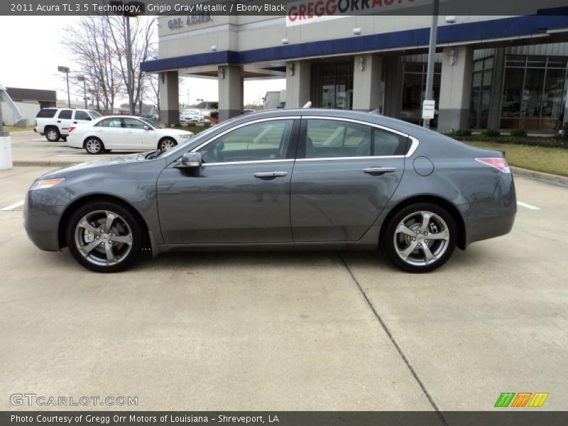 Grigio Gray Metallic / Ebony Black 2011 Acura TL 3.5 Technology