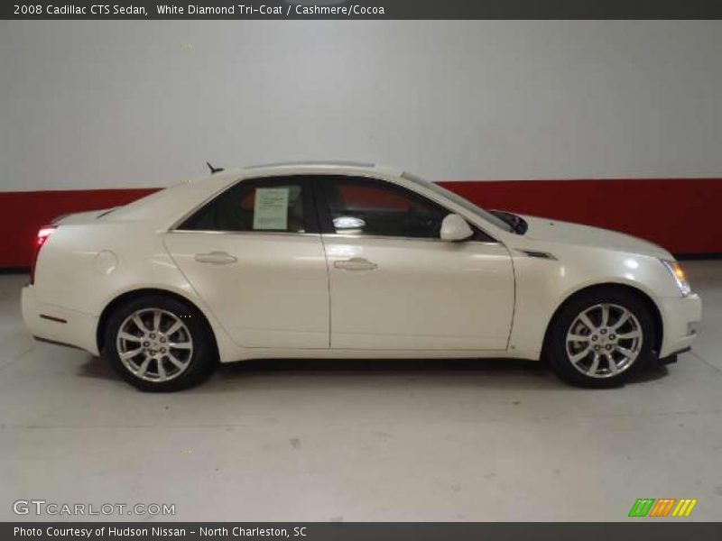 White Diamond Tri-Coat / Cashmere/Cocoa 2008 Cadillac CTS Sedan