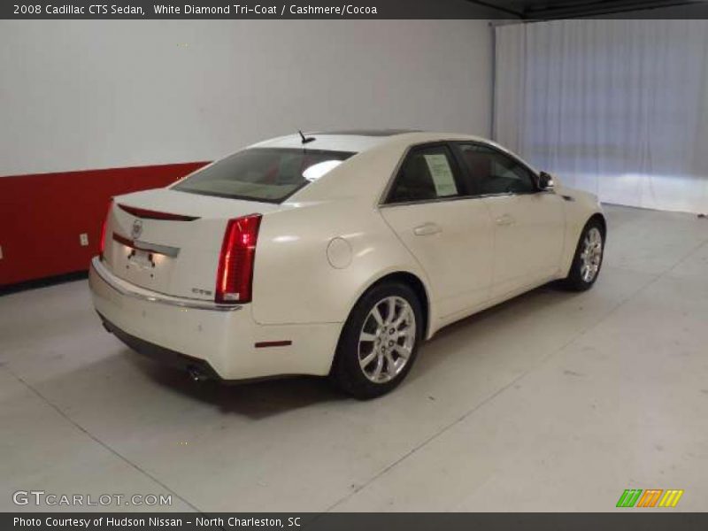 White Diamond Tri-Coat / Cashmere/Cocoa 2008 Cadillac CTS Sedan