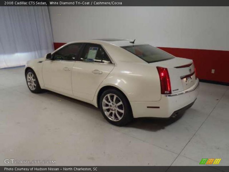 White Diamond Tri-Coat / Cashmere/Cocoa 2008 Cadillac CTS Sedan