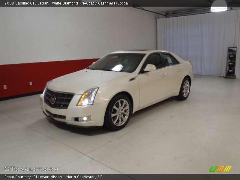 White Diamond Tri-Coat / Cashmere/Cocoa 2008 Cadillac CTS Sedan