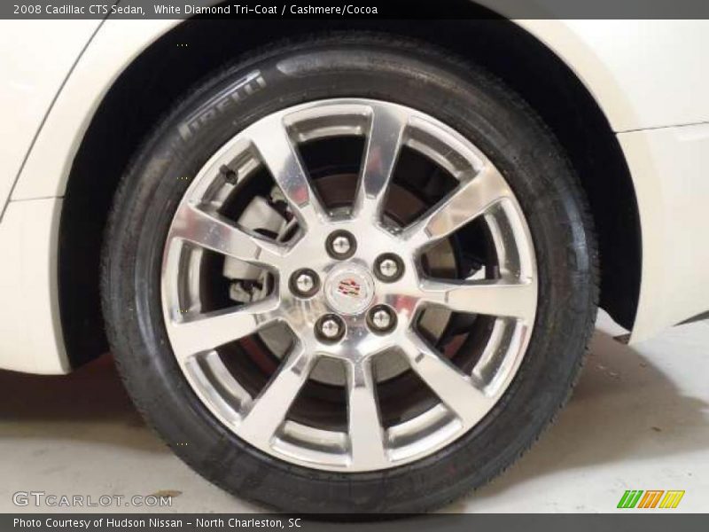 White Diamond Tri-Coat / Cashmere/Cocoa 2008 Cadillac CTS Sedan