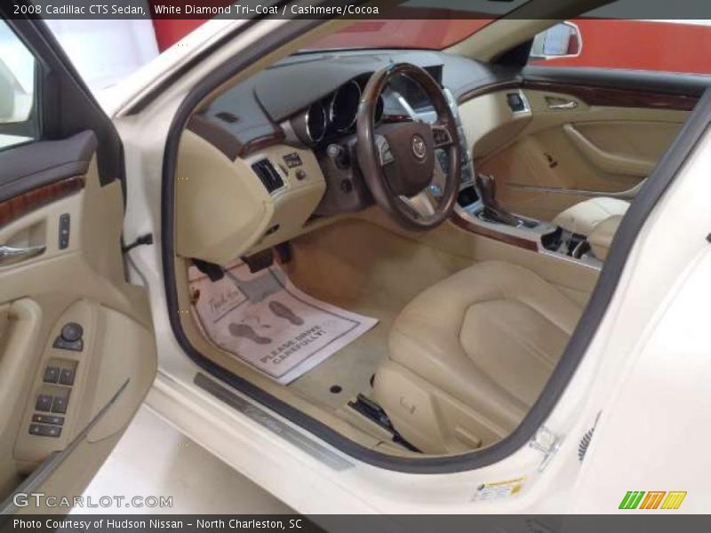 White Diamond Tri-Coat / Cashmere/Cocoa 2008 Cadillac CTS Sedan