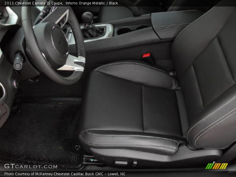 Inferno Orange Metallic / Black 2011 Chevrolet Camaro SS Coupe