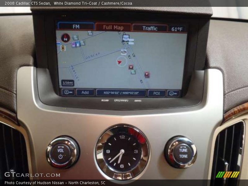 White Diamond Tri-Coat / Cashmere/Cocoa 2008 Cadillac CTS Sedan