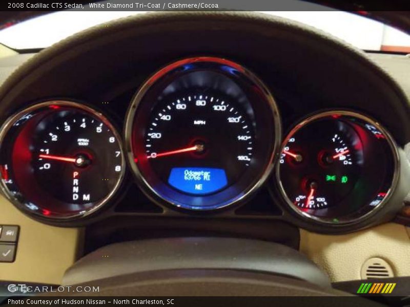 White Diamond Tri-Coat / Cashmere/Cocoa 2008 Cadillac CTS Sedan