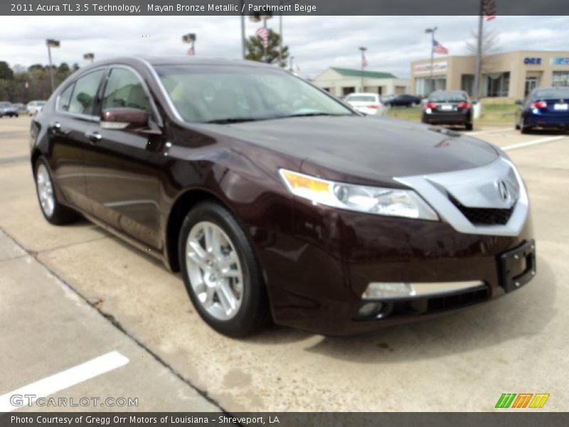 Mayan Bronze Metallic / Parchment Beige 2011 Acura TL 3.5 Technology