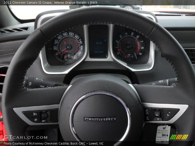 Inferno Orange Metallic / Black 2011 Chevrolet Camaro SS Coupe