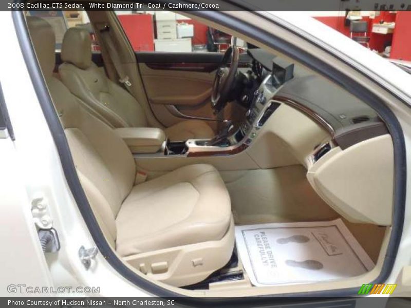 White Diamond Tri-Coat / Cashmere/Cocoa 2008 Cadillac CTS Sedan