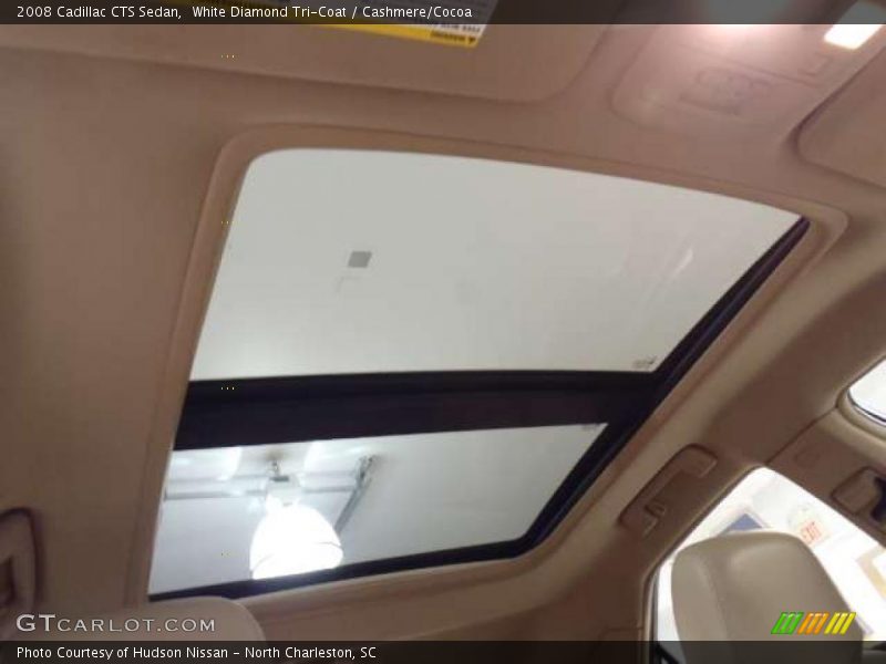 White Diamond Tri-Coat / Cashmere/Cocoa 2008 Cadillac CTS Sedan