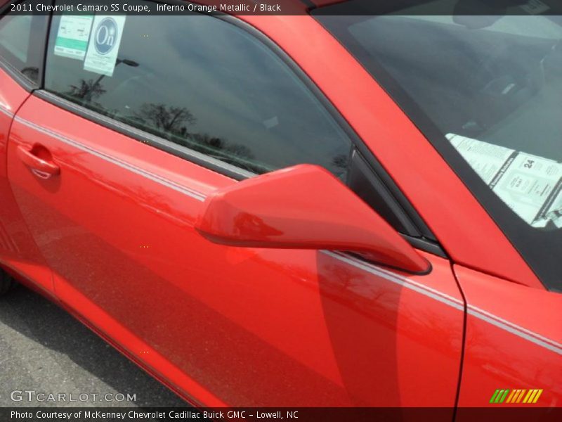 Inferno Orange Metallic / Black 2011 Chevrolet Camaro SS Coupe