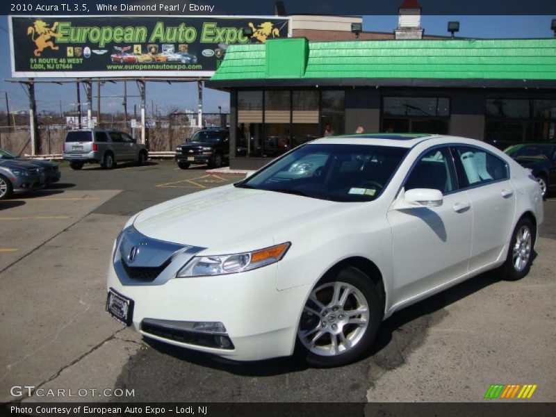 White Diamond Pearl / Ebony 2010 Acura TL 3.5