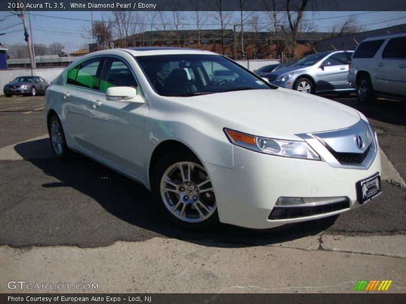 White Diamond Pearl / Ebony 2010 Acura TL 3.5