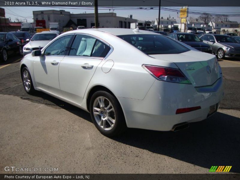 White Diamond Pearl / Ebony 2010 Acura TL 3.5