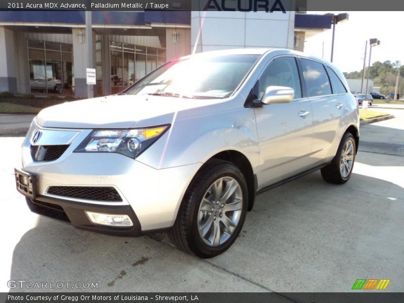 Palladium Metallic / Taupe 2011 Acura MDX Advance