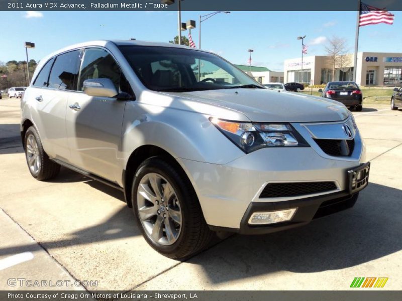 Palladium Metallic / Taupe 2011 Acura MDX Advance