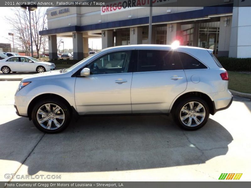 Palladium Metallic / Taupe 2011 Acura MDX Advance