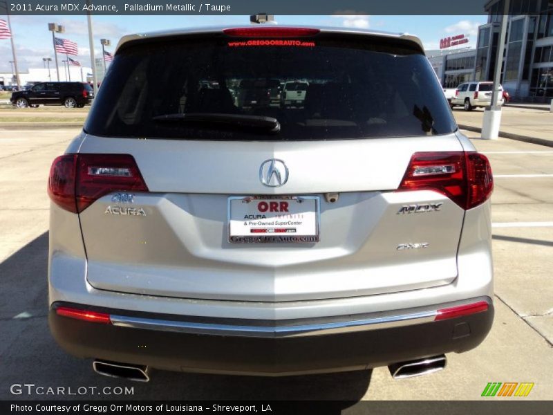 Palladium Metallic / Taupe 2011 Acura MDX Advance
