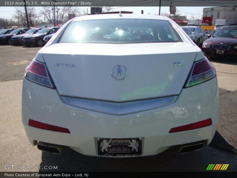 White Diamond Pearl / Ebony 2010 Acura TL 3.5