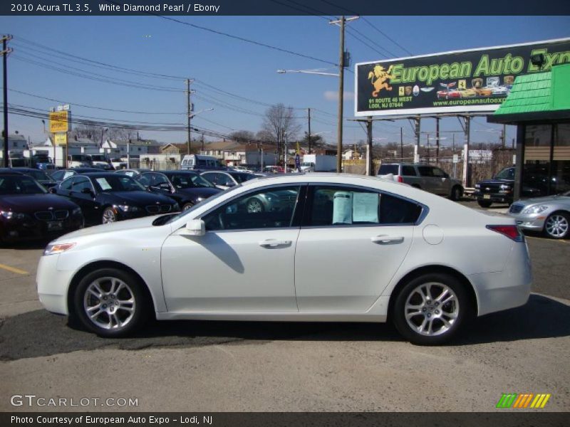 White Diamond Pearl / Ebony 2010 Acura TL 3.5