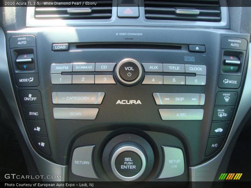 White Diamond Pearl / Ebony 2010 Acura TL 3.5