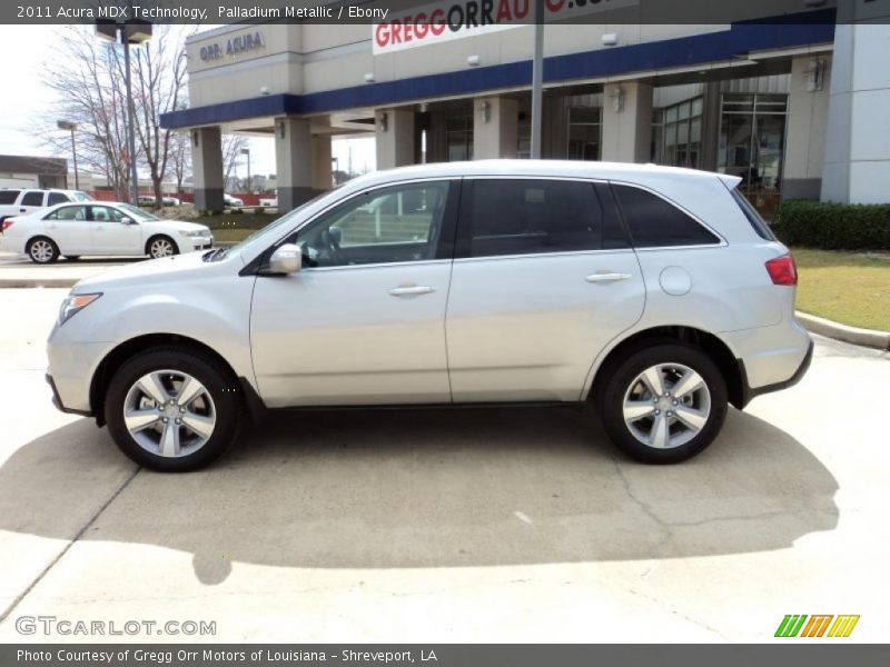 Palladium Metallic / Ebony 2011 Acura MDX Technology