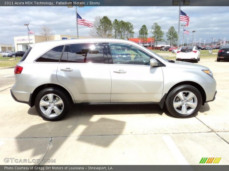 Palladium Metallic / Ebony 2011 Acura MDX Technology