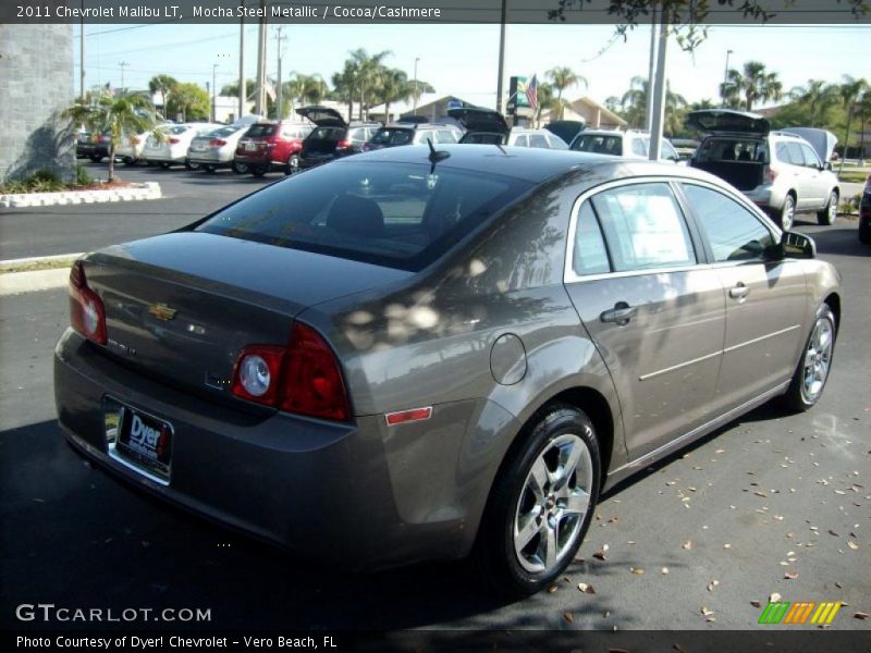 Mocha Steel Metallic / Cocoa/Cashmere 2011 Chevrolet Malibu LT