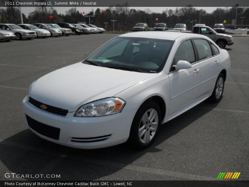 Summit White / Neutral 2011 Chevrolet Impala LS