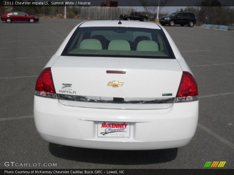 Summit White / Neutral 2011 Chevrolet Impala LS