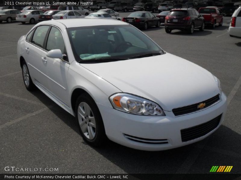 Summit White / Neutral 2011 Chevrolet Impala LS