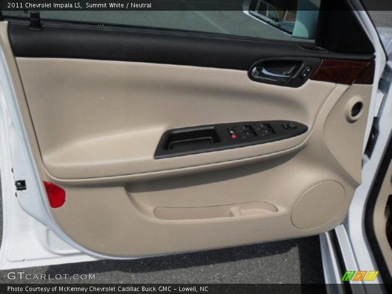 Summit White / Neutral 2011 Chevrolet Impala LS