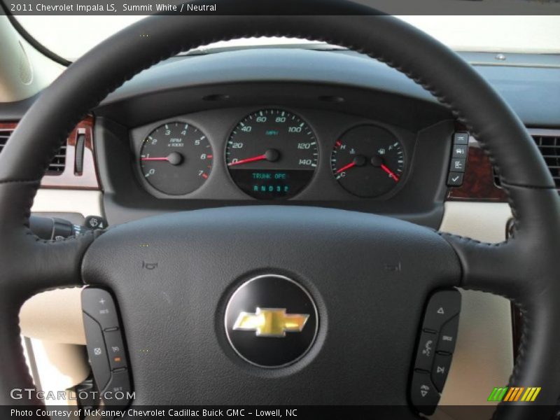 Summit White / Neutral 2011 Chevrolet Impala LS