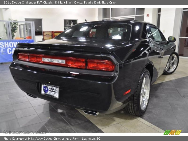 Brilliant Black Crystal Pearl / Dark Slate Gray 2011 Dodge Challenger R/T Classic
