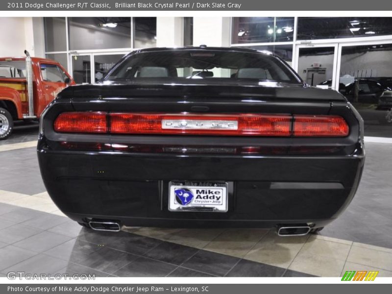 Brilliant Black Crystal Pearl / Dark Slate Gray 2011 Dodge Challenger R/T Classic