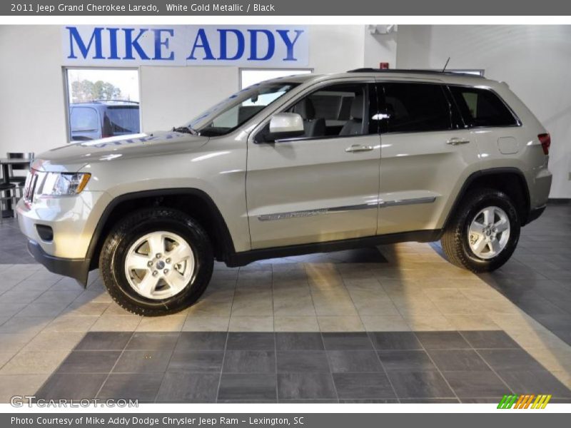 White Gold Metallic / Black 2011 Jeep Grand Cherokee Laredo