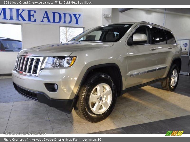 White Gold Metallic / Black 2011 Jeep Grand Cherokee Laredo