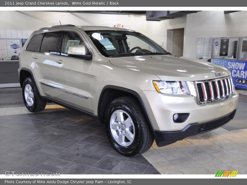 White Gold Metallic / Black 2011 Jeep Grand Cherokee Laredo