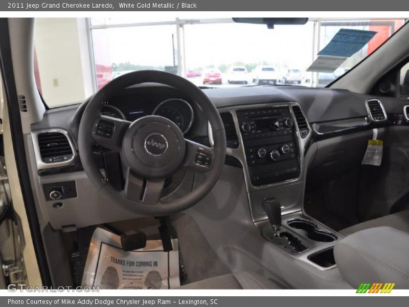 White Gold Metallic / Black 2011 Jeep Grand Cherokee Laredo