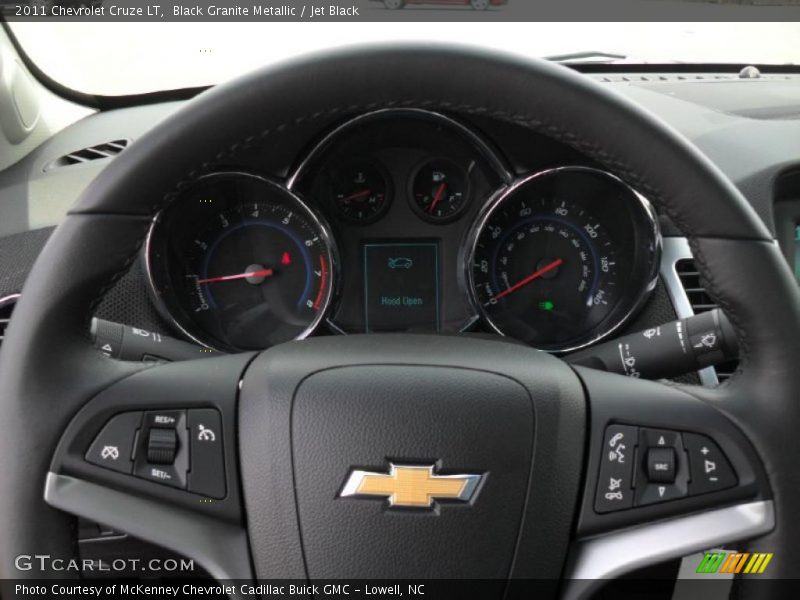 Black Granite Metallic / Jet Black 2011 Chevrolet Cruze LT