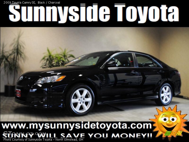 Black / Charcoal 2009 Toyota Camry SE
