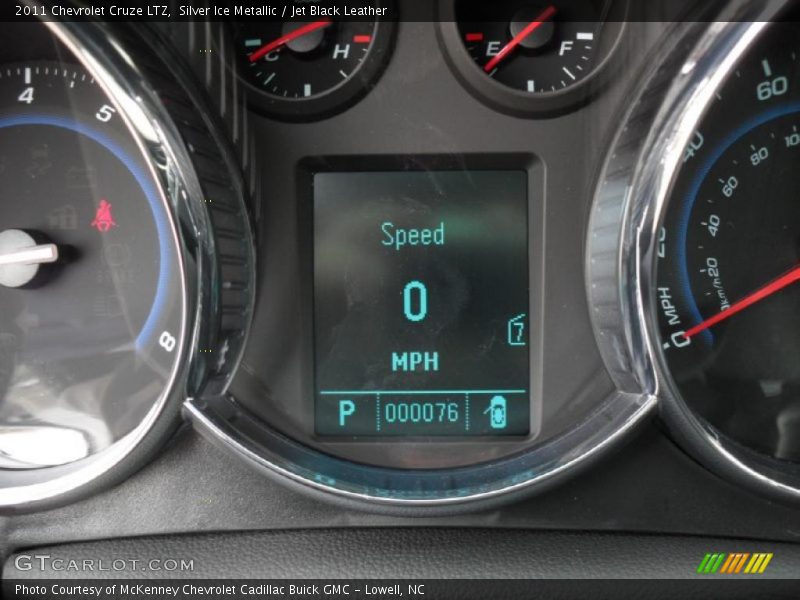 Silver Ice Metallic / Jet Black Leather 2011 Chevrolet Cruze LTZ