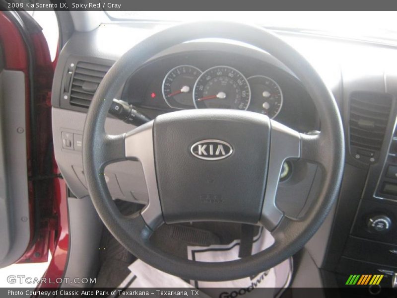 Spicy Red / Gray 2008 Kia Sorento LX